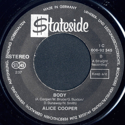 Alice Cooper : Eighteen / Body (7", Single)