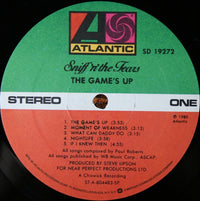 Sniff 'n' the Tears : The Game's Up (LP, Album, SP )