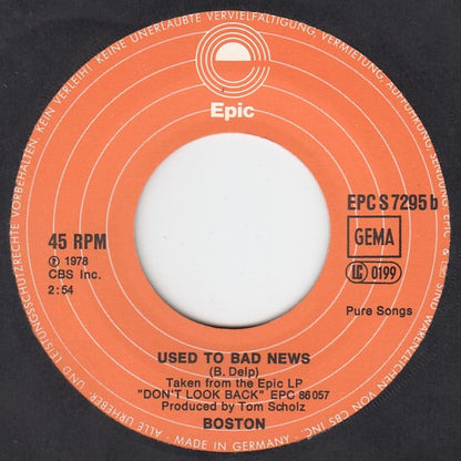 Boston : Feelin' Satisfied (7", Single)