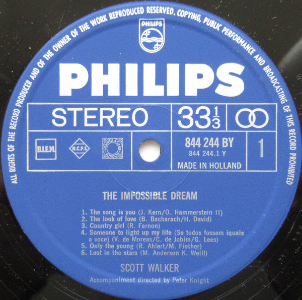 Scott Walker : The Impossible Dream (LP, Album)