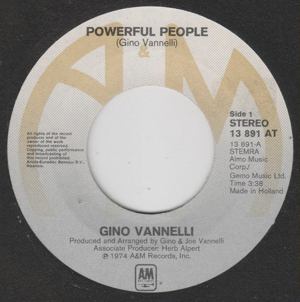 Gino Vannelli : Powerful People (7")