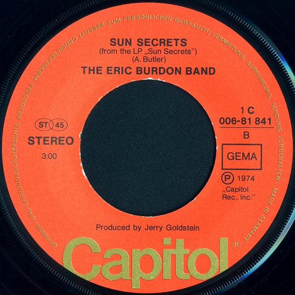 The Eric Burdon Band* : Ring Of Fire (7", Single)