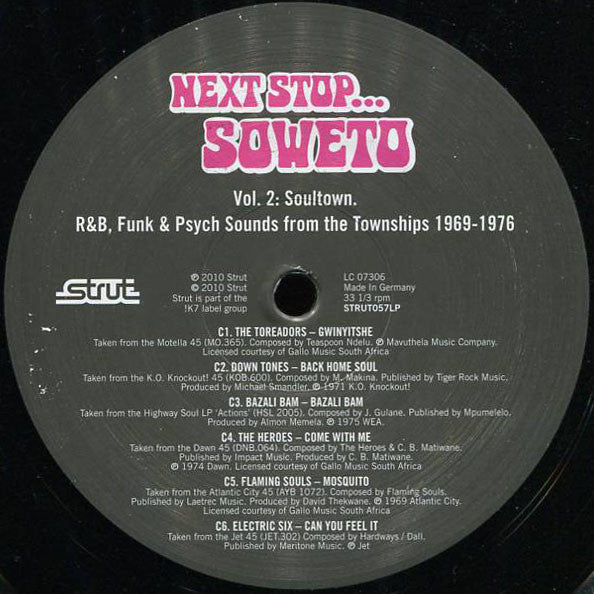 Various : Next Stop... Soweto Vol. 2 (Soul, Funk & Organ Grooves From The Townships 1969-1976) (2xLP, Comp)