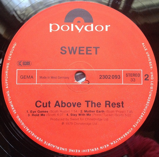 Sweet* : Cut Above The Rest (LP, Album)