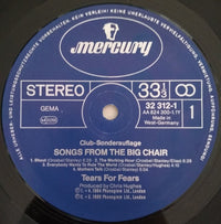 Tears For Fears : Songs From The Big Chair (LP, Album, Club)