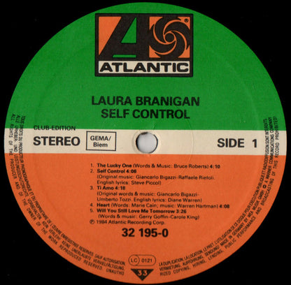 Laura Branigan : Self Control (LP, Album, Club)