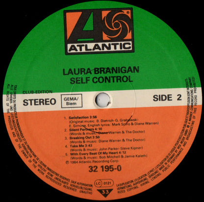 Laura Branigan : Self Control (LP, Album, Club)