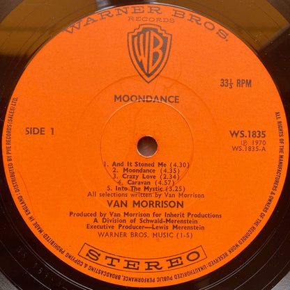 Van Morrison : Moondance (LP, Album, Ora)