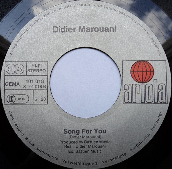 Didier Marouani : Temps X (7", Single)