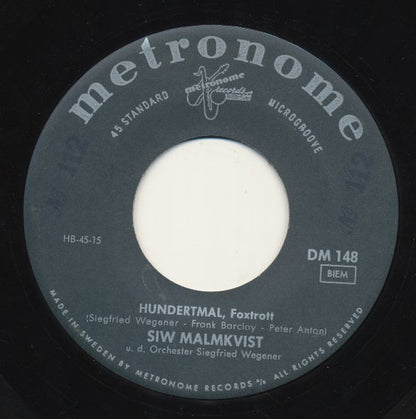 Siw Malmkvist : Hundertmal / Schotten-Rock (7", Single)