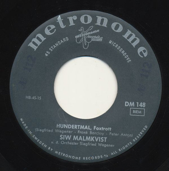 Siw Malmkvist : Hundertmal / Schotten-Rock (7", Single)