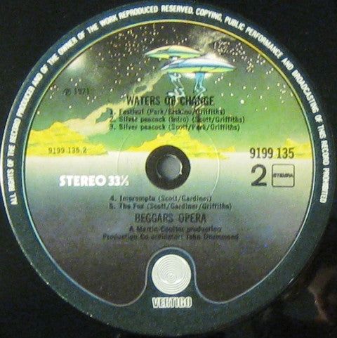 Beggars Opera : Waters Of Change (LP, Album, RE)
