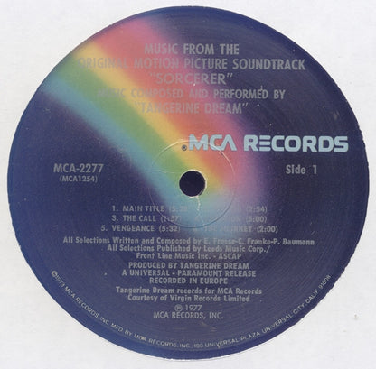 Tangerine Dream : Music From The Original Motion Picture Soundtrack "Sorcerer" (LP, Album)
