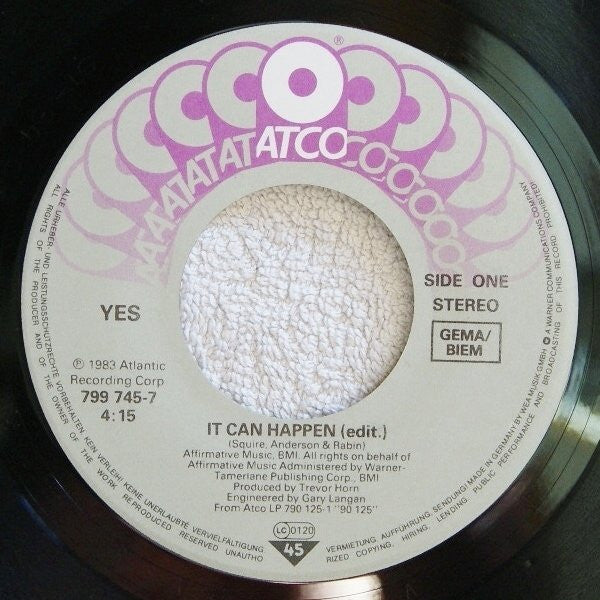 Yes : It Can Happen (7", Single)