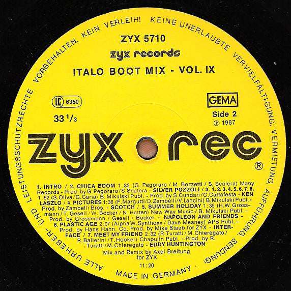 Various : Italo Boot Mix Vol. 9 (12", Maxi, Mixed)