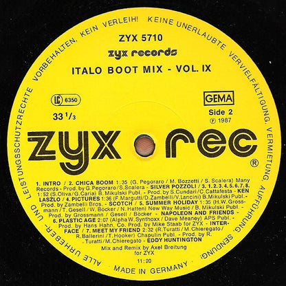Various : Italo Boot Mix Vol. 9 (12", Maxi, Mixed)
