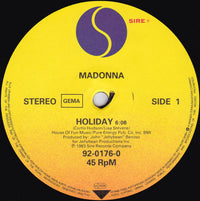 Madonna : Holiday (12", Maxi)