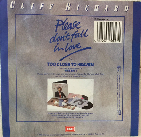 Cliff Richard : Please Don't Fall In Love (7", Single)