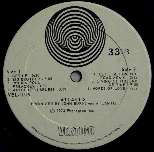 Atlantis (12) : Atlantis (LP, Album)