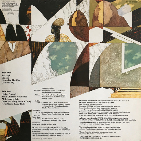 Stevie Wonder : Innervisions (LP, Album, RE)
