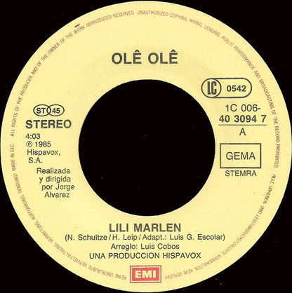 Ole Ole : Lili Marlen (7", Single)