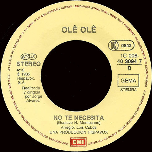 Ole Ole : Lili Marlen (7", Single)