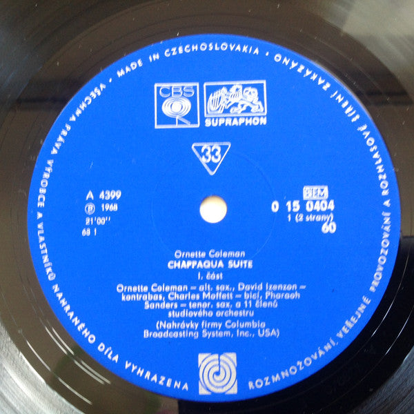 Ornette Coleman : Chappaqua Suite (LP, Album, Mono, Club)