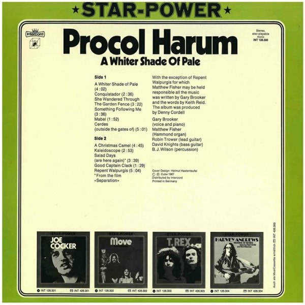 Procol Harum : A Whiter Shade Of Pale (LP, Album, RE)