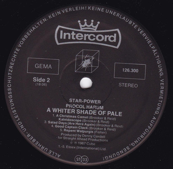 Procol Harum : A Whiter Shade Of Pale (LP, Album, RE)