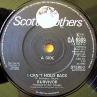 Survivor : I Can't Hold Back (7", Single)