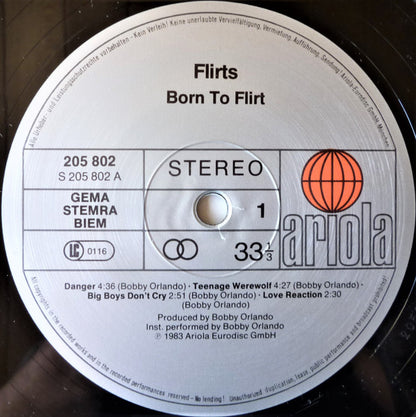 The Flirts : Born To Flirt (LP, Album)