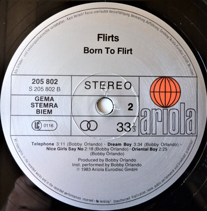 The Flirts : Born To Flirt (LP, Album)