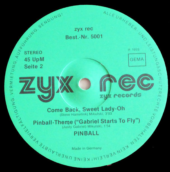 Pinball (2) : The Letter (12")