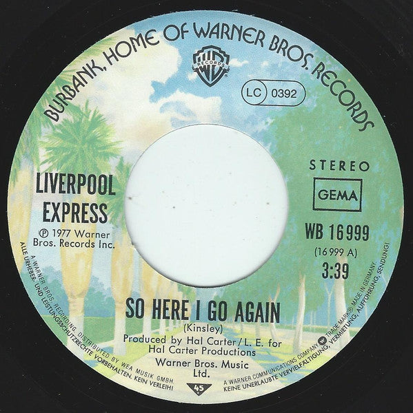 Liverpool Express : So Here I Go Again / Oh No (7", Single)