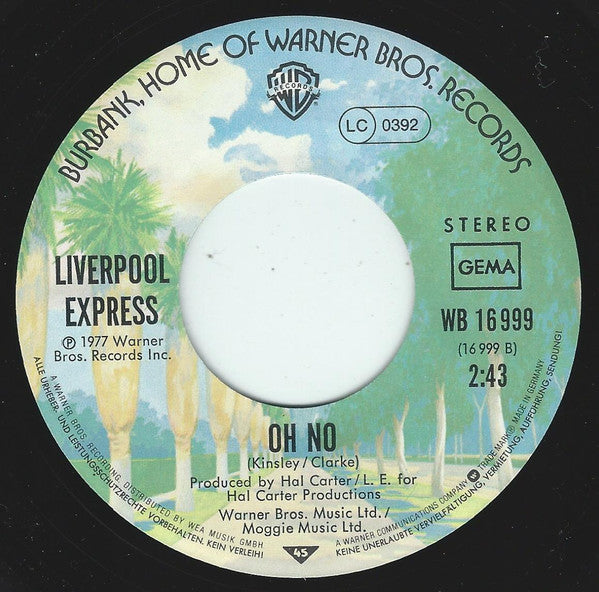 Liverpool Express : So Here I Go Again / Oh No (7", Single)