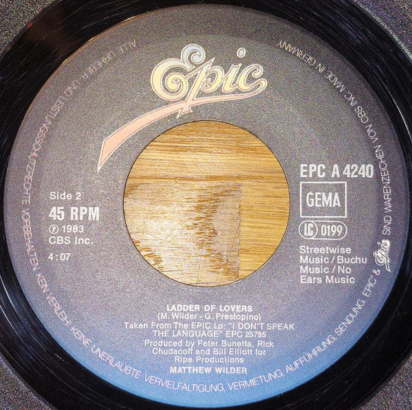 Matthew Wilder : The Kid's American (7", Single)