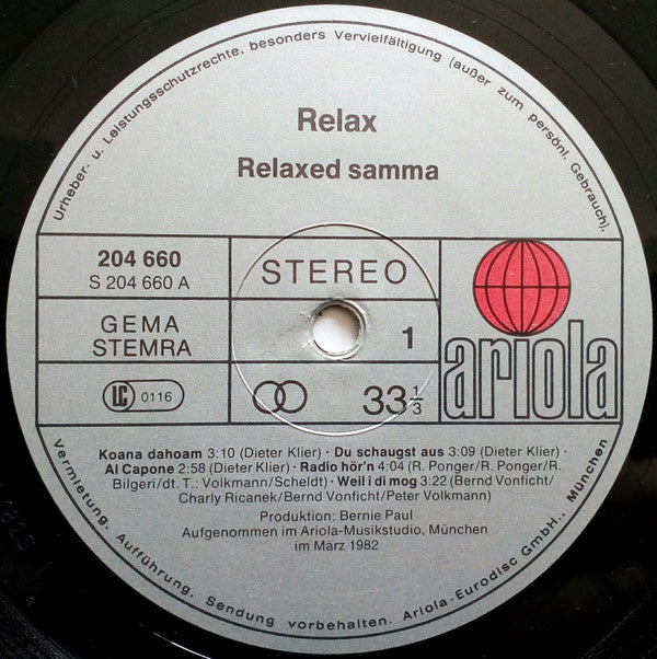 Relax (2) : Relaxed Samma (Sind Wir)  (LP, Album)