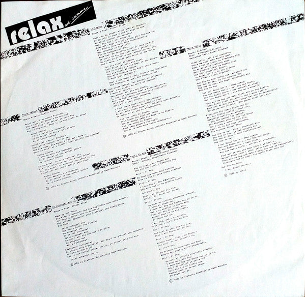 Relax (2) : Relaxed Samma (Sind Wir)  (LP, Album)