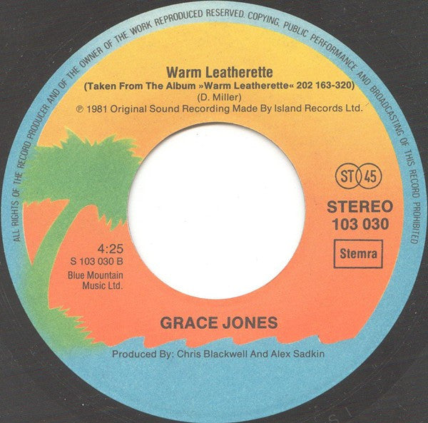 Grace Jones : I've Seen That Face Before (Libertango) / Warm Leatherette (7", Single)