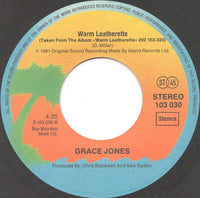 Grace Jones : I've Seen That Face Before (Libertango) / Warm Leatherette (7", Single)