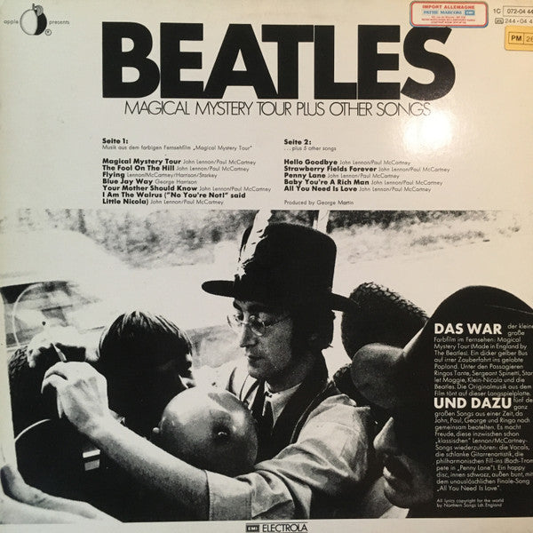 The Beatles : Magical Mystery Tour Plus Other Songs (LP, Comp, RE)