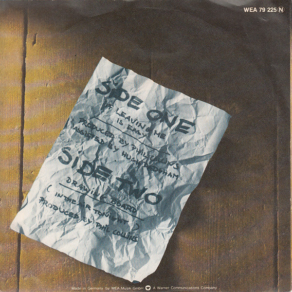 Phil Collins : If Leaving Me Is Easy (7", Single)