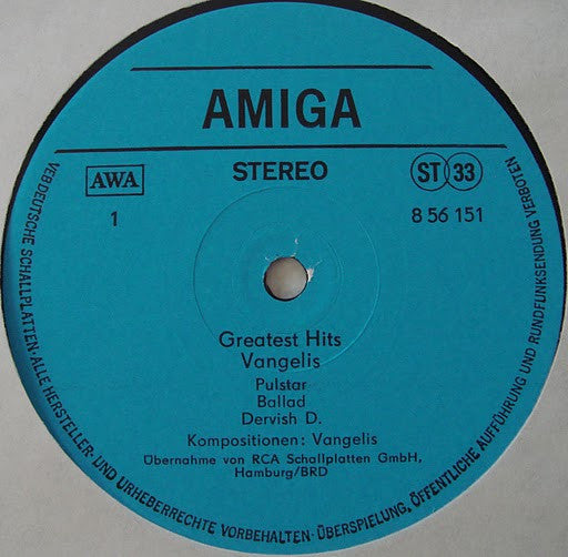 Vangelis : Greatest Hits (LP, Comp, Sma)
