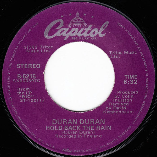 Duran Duran : Rio (7", Single, Jac)