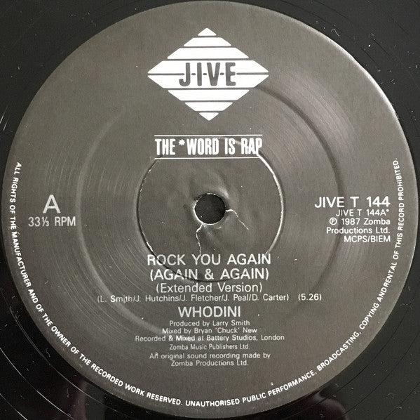 Whodini : Rock You Again (Again & Again) (12")