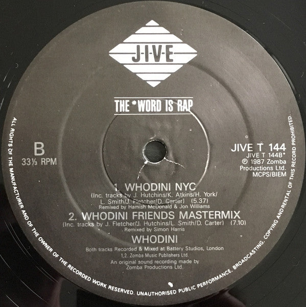 Whodini : Rock You Again (Again & Again) (12")