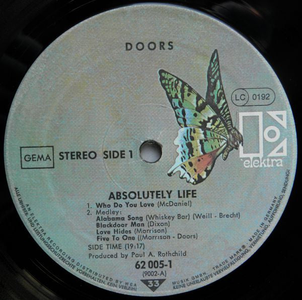 The Doors : Absolutely Live (2xLP, Album, M/Print, RE)