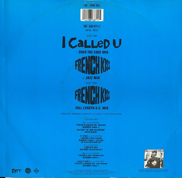 Lil Louis & The World* : I Called U (But You Weren't There) (12", No3)