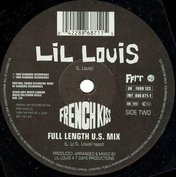 Lil Louis & The World* : I Called U (But You Weren't There) (12", No3)