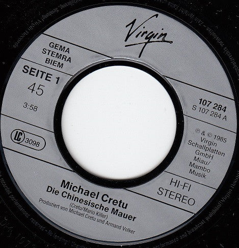 Michael Cretu : Die Chinesische Mauer (7", Single)